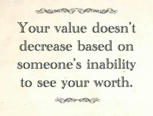 your value and worth